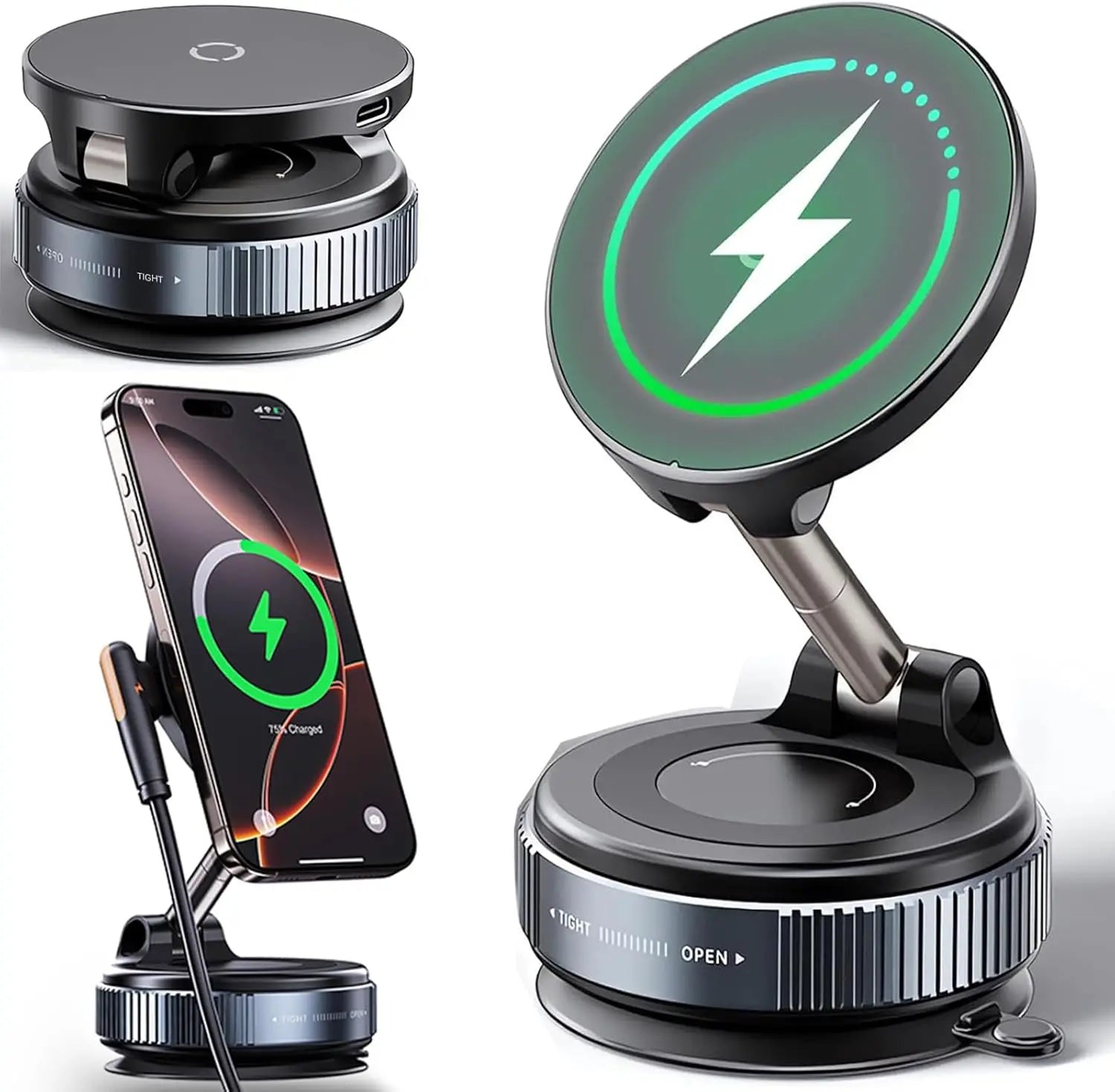 Magnetic Wireless Charger Stand MagSafe – Uchwyt Biurkowy iPhone 16 / 15 / 14