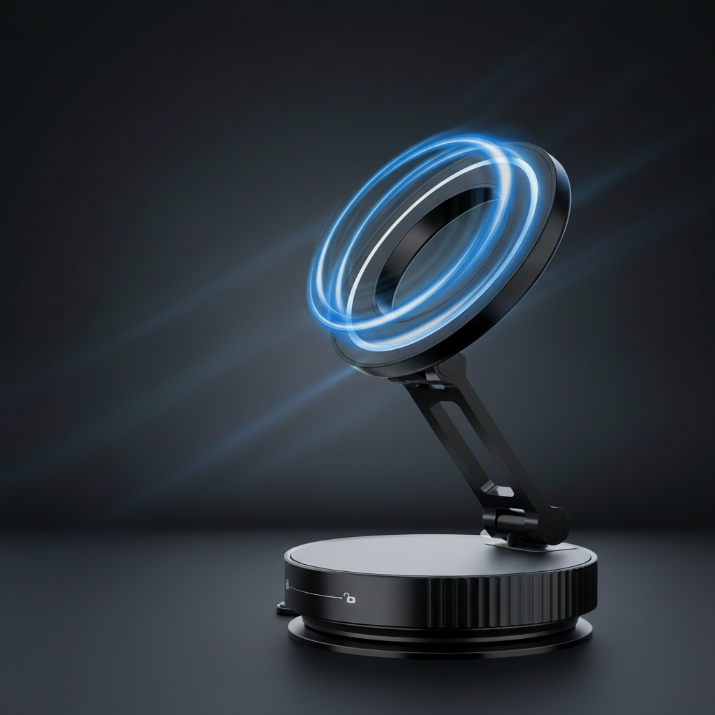 Uchwyt magnetyczny — efekt blue glow